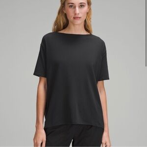 Lululemon Ready for Action Oversized Short Sleeve Black Tee Size 2
